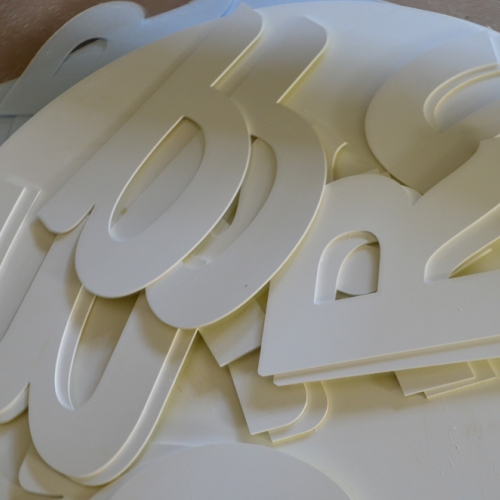 Буквы из пластика 2